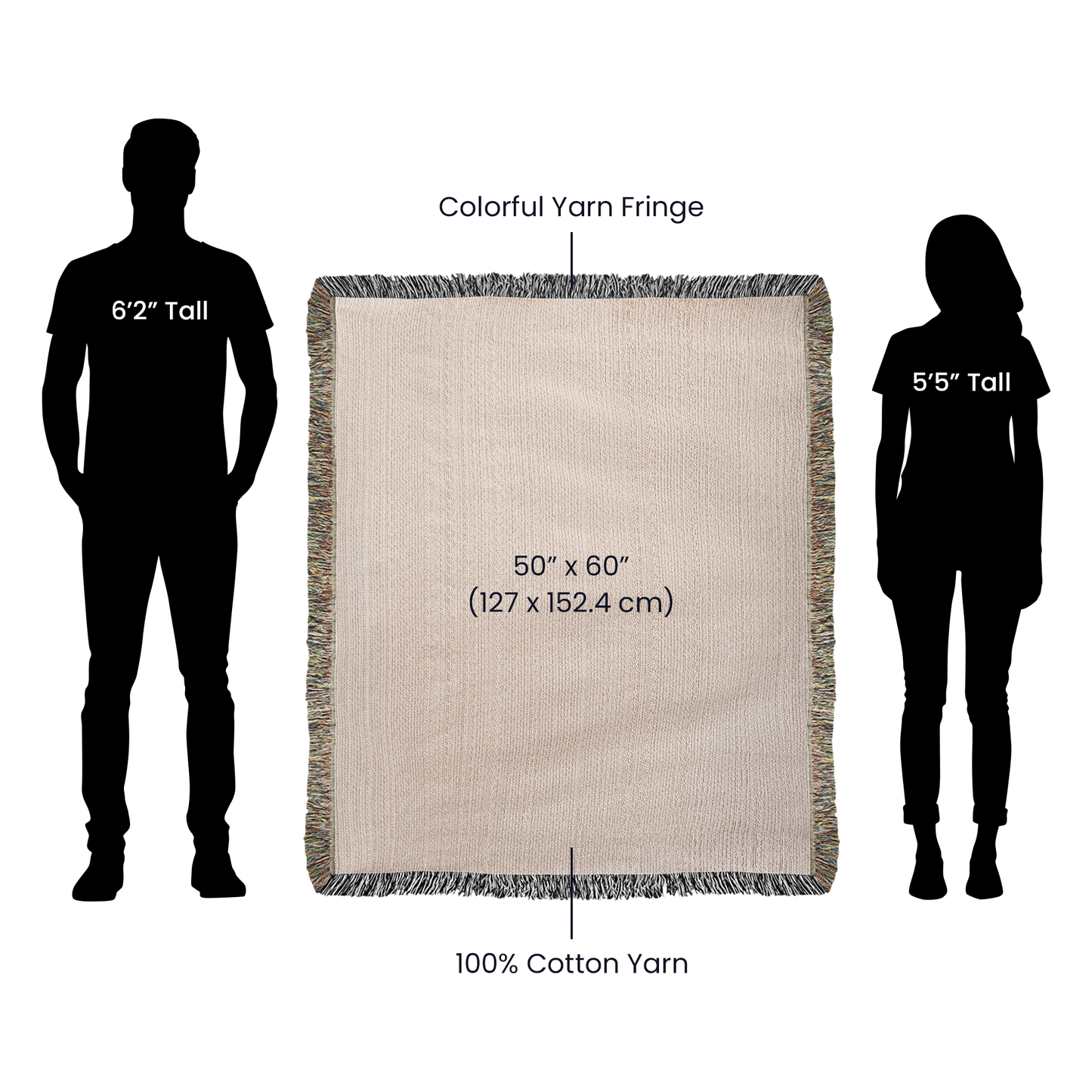 Woven Blanket GIRL with Number, Name & Date