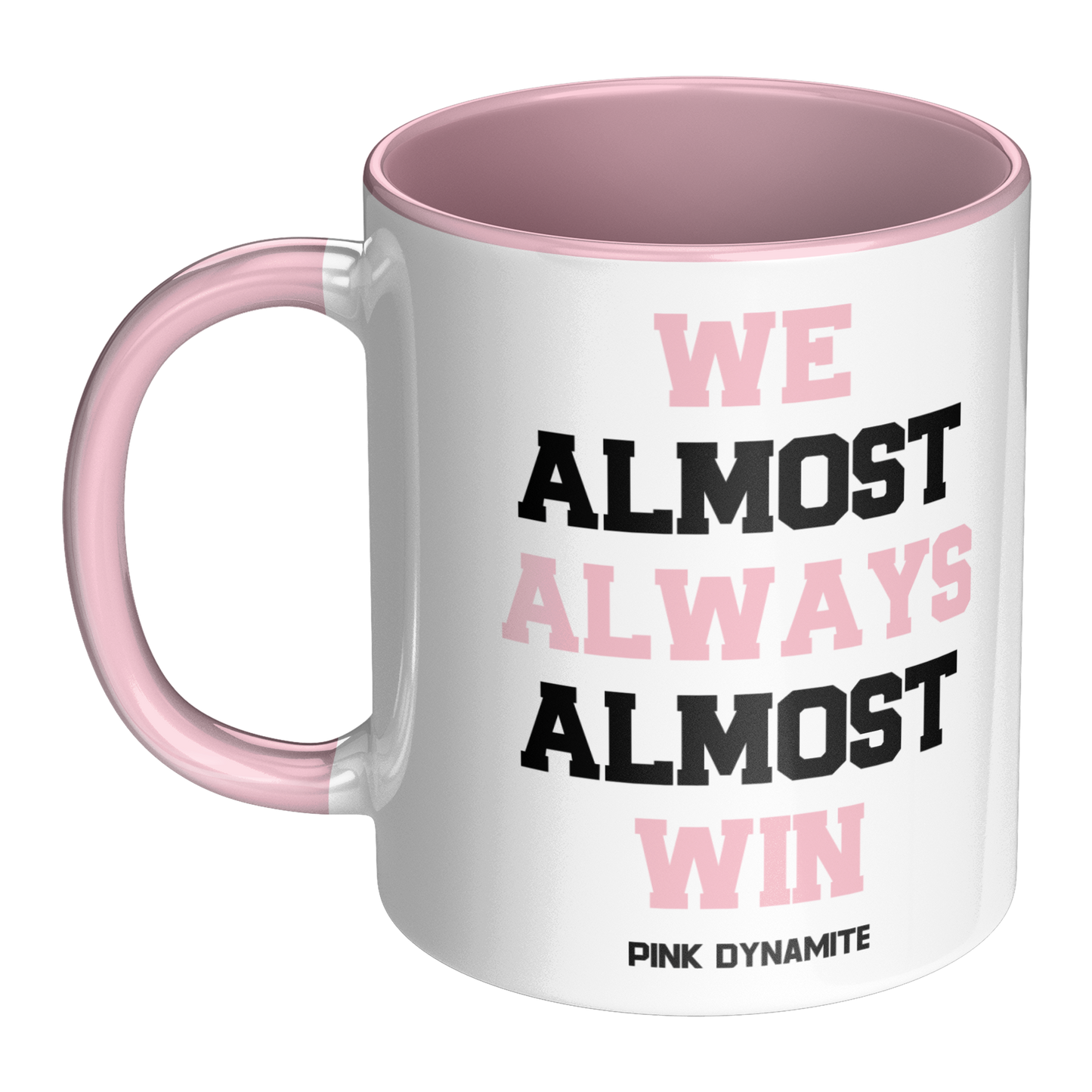 Personalized 11 oz Coffee Mug 'We Almost Win' - Custom Team Colors, Name & Number