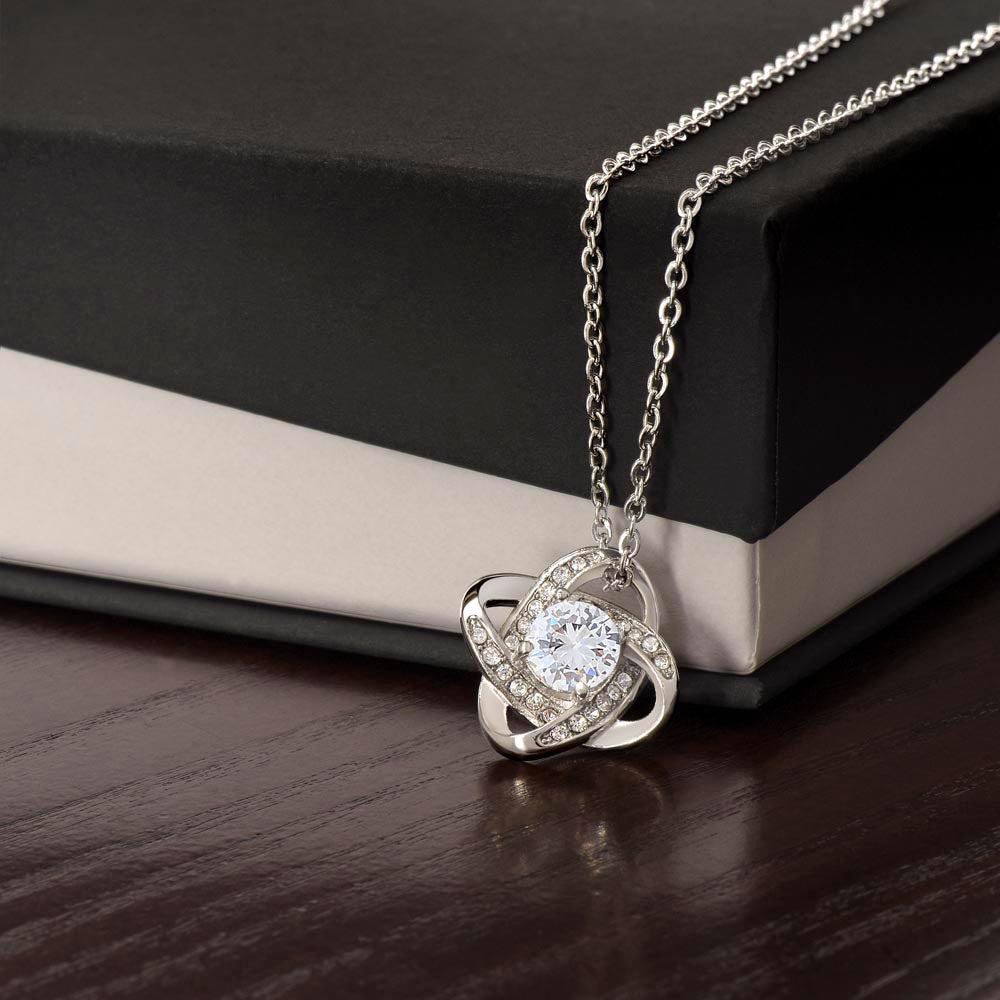 Love Knot Necklace with Chain & Personalized Card