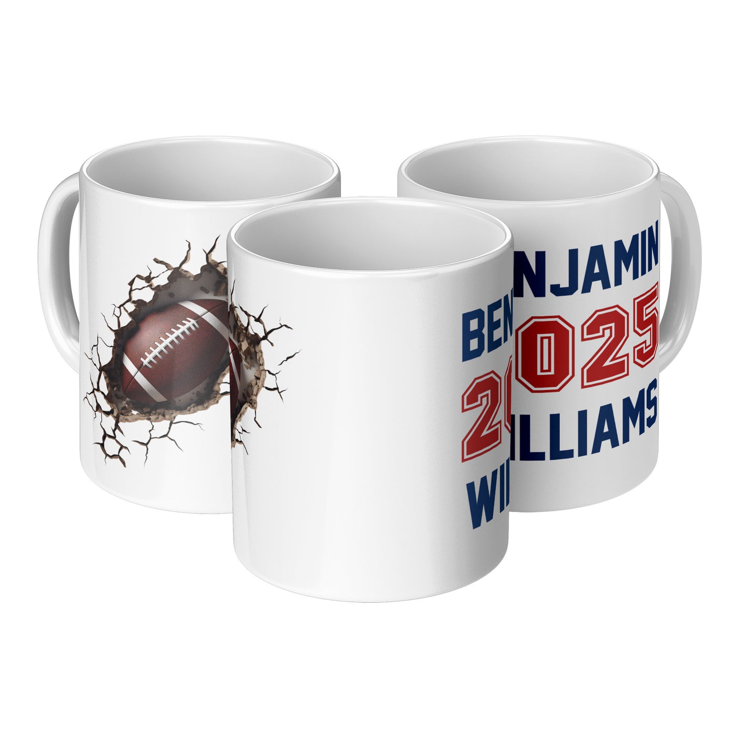 11 oz 3D White Ceramic Mug