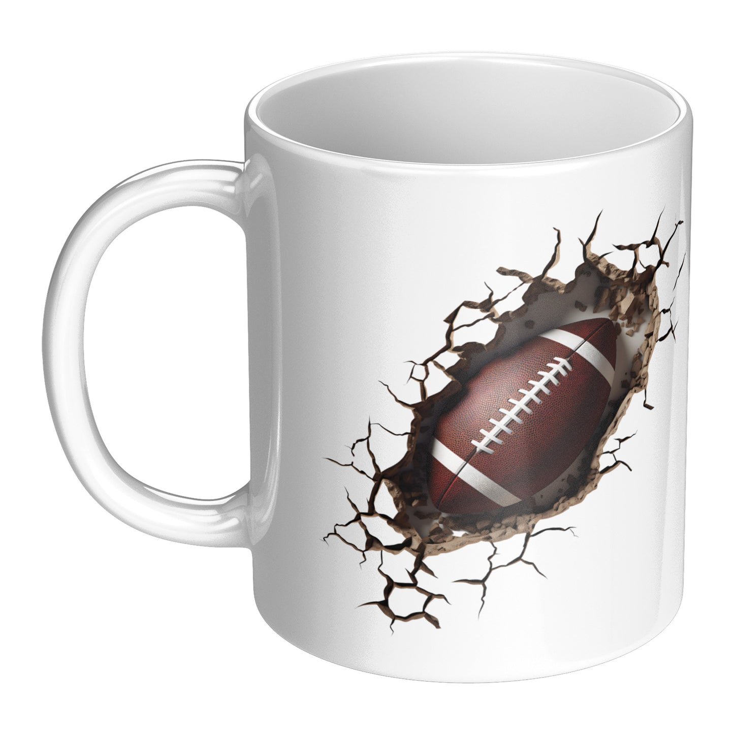 11 oz 3D White Ceramic Mug