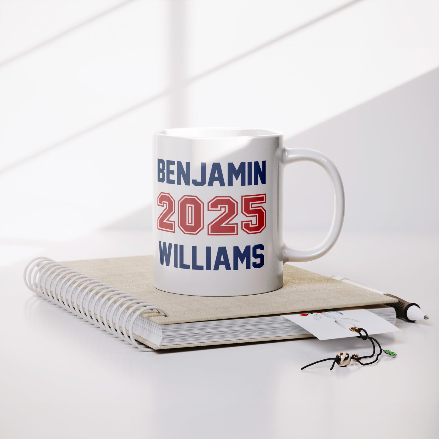 11 oz 3D White Ceramic Mug