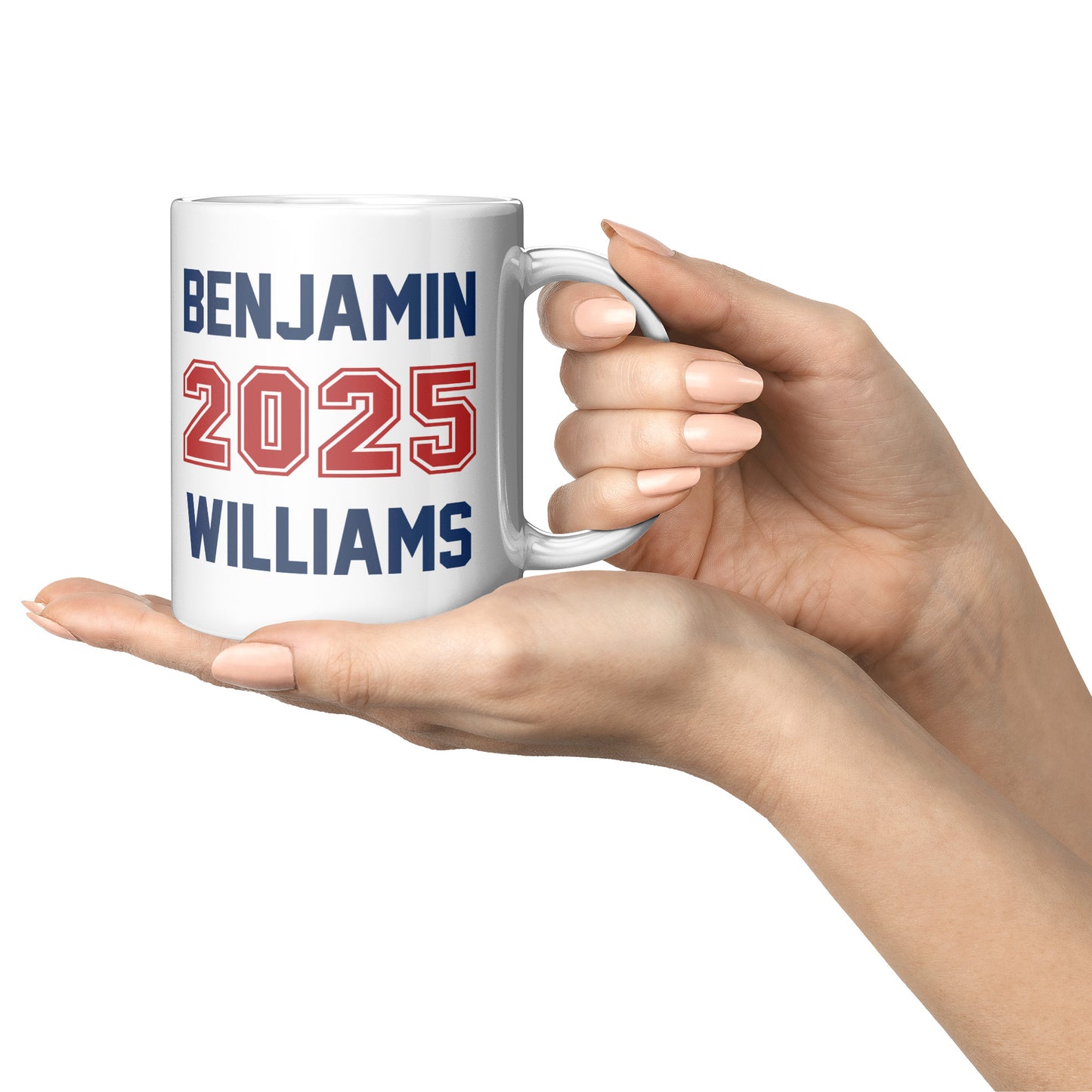 11 oz 3D White Ceramic Mug