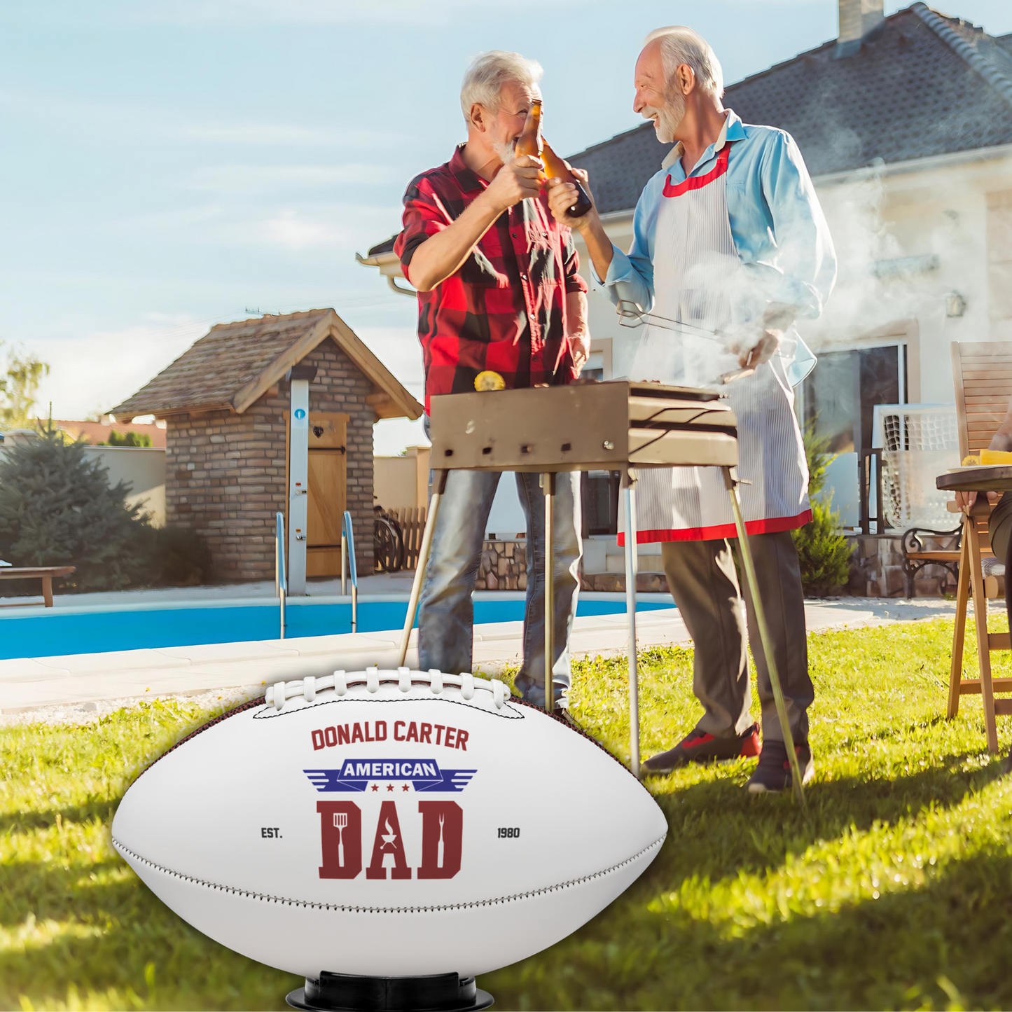 Football AMERICAN DAD with Name & Date