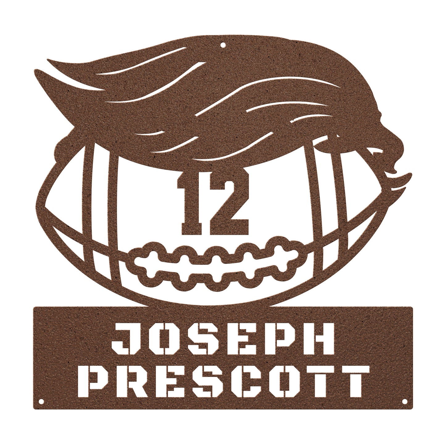 BALL FACE sign with Name & Player Number