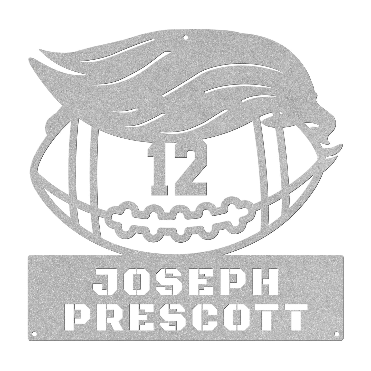 BALL FACE sign with Name & Player Number