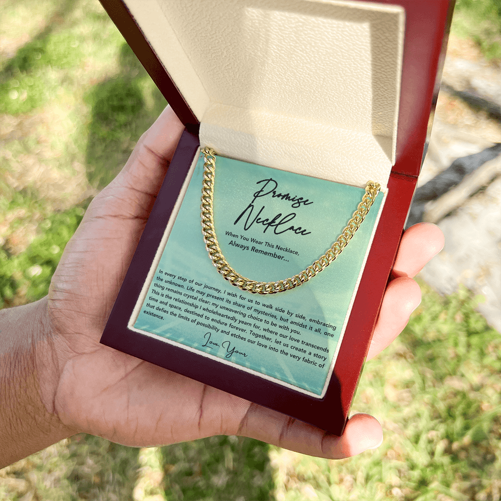 Promise Necklace For Him, Boyfriend Gift