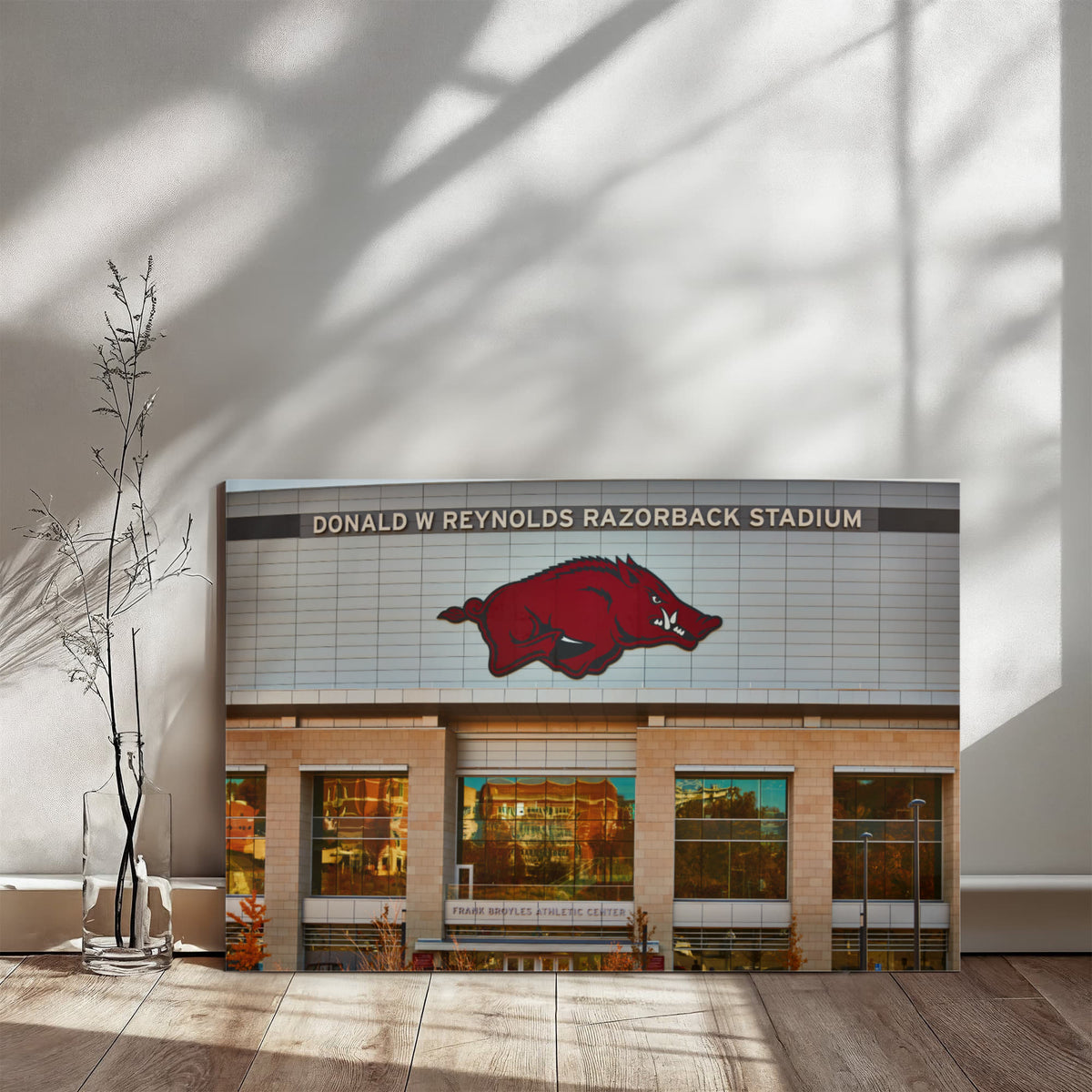 Canvas Wall Art - The Donald W. Reynolds Razorback Stadium, home of the University of Arkansas Razorbacks football team in Fayetteville