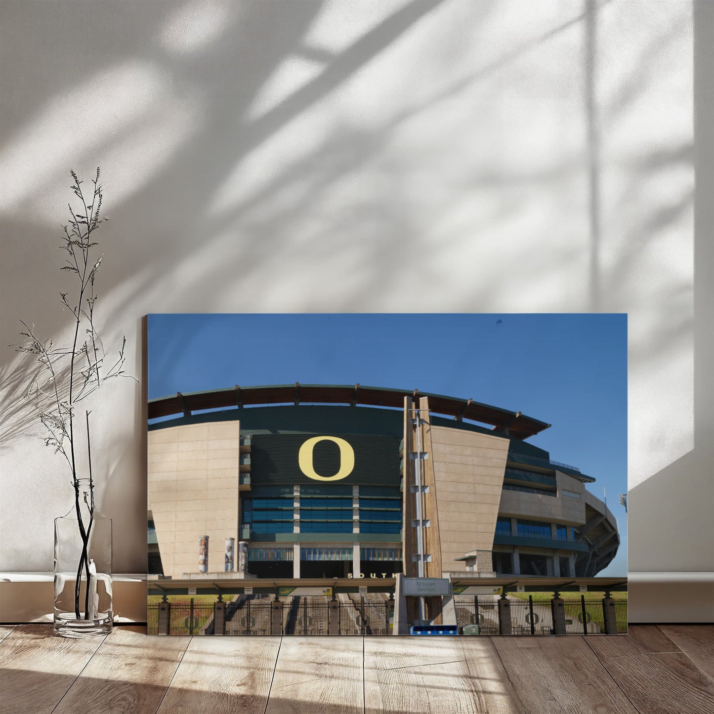 Canvas Wall Art - The Autzen Stadium is the home field of the Oregon Ducks football team