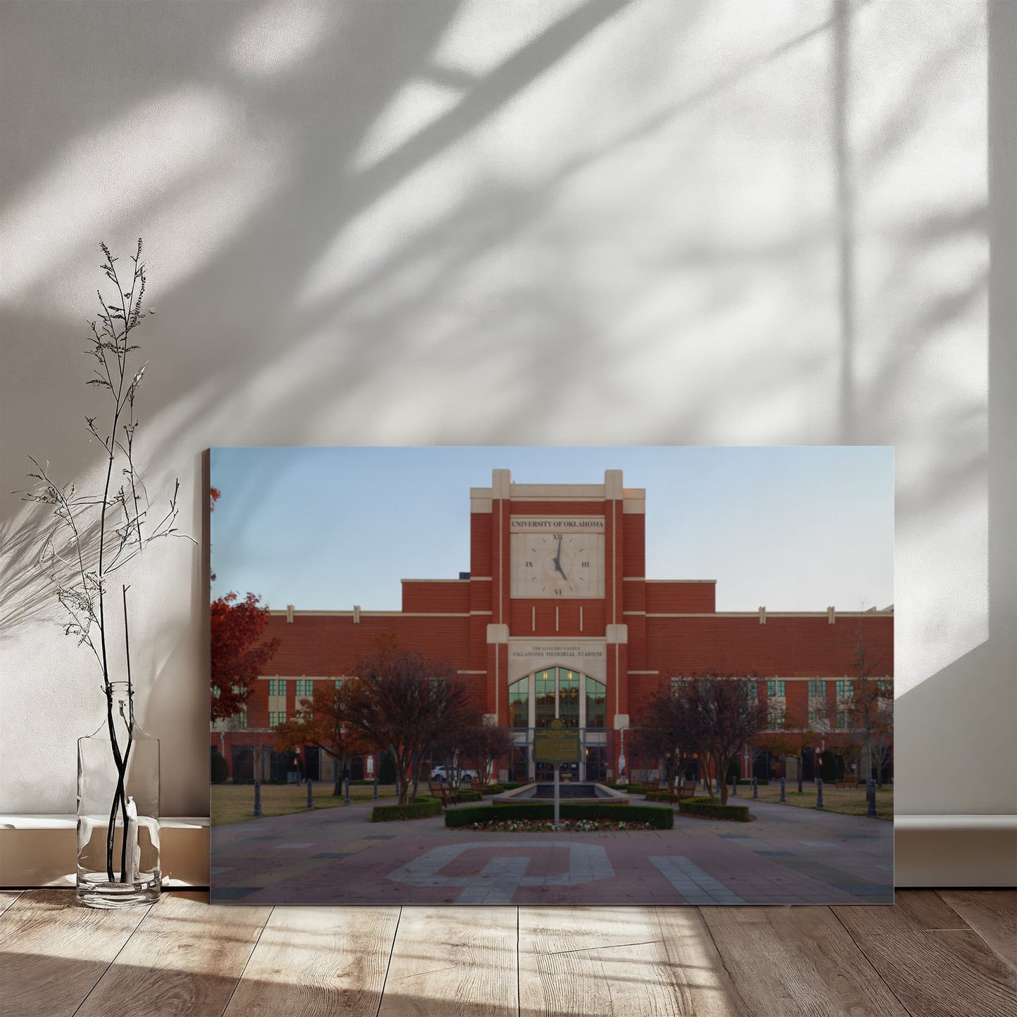 Canvas Wall Art - The Gaylord Family Oklahoma Memorial Stadium in Norman, a prominent suburb of the Oklahoma capital city, is the home field of the Oklahoma Sooners football teamty