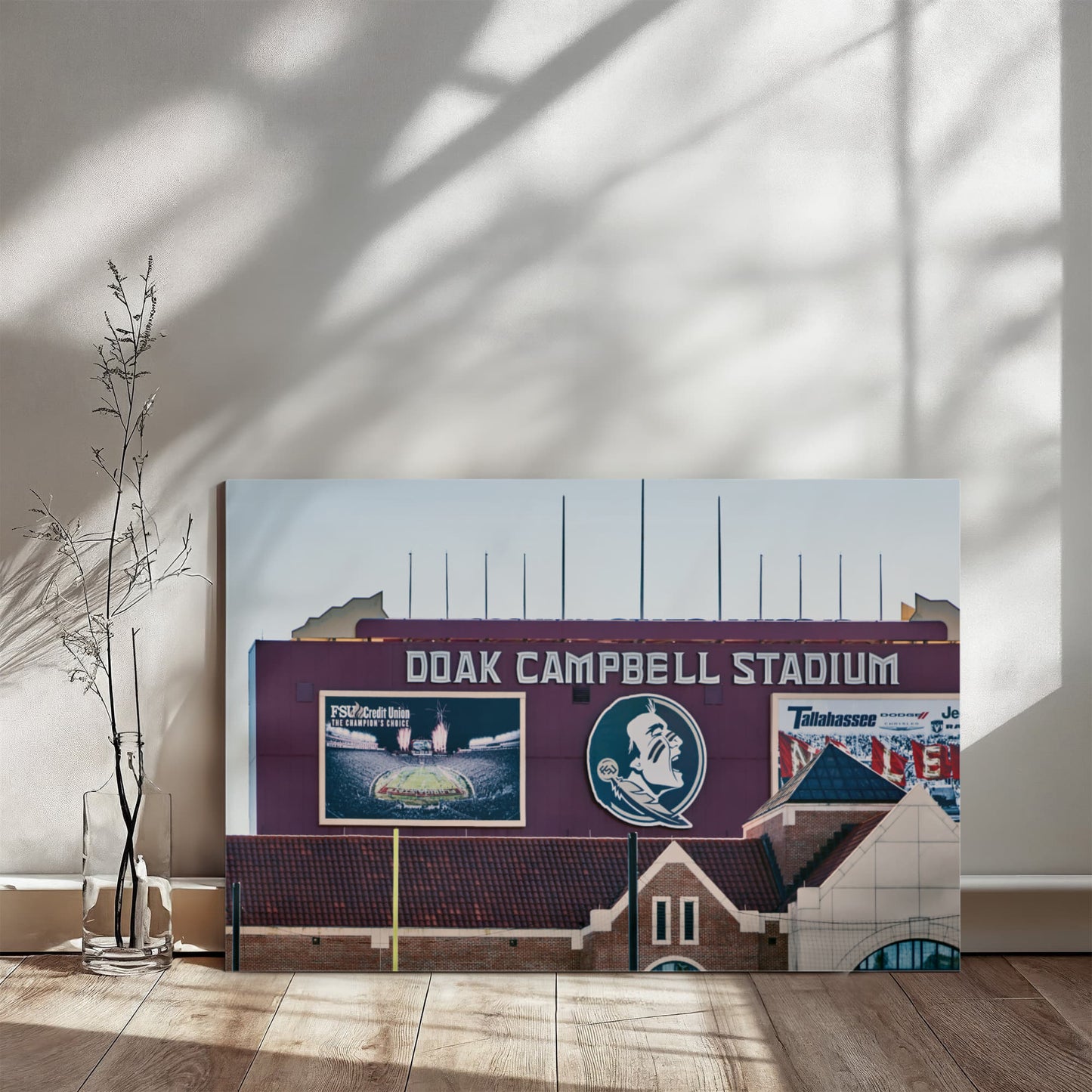 Canvas Wall Art - Doak Campbell Stadium, the home football stadium of the Florida State Seminoles team at Florida State University in Tallahassee