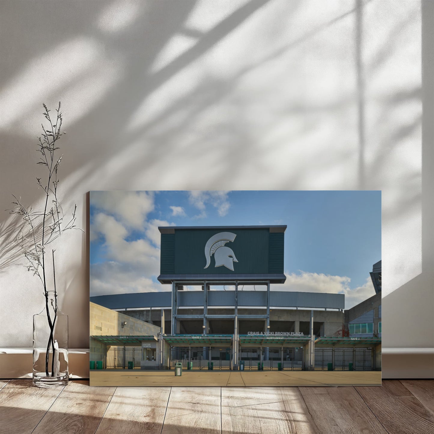 Canvas Wall Art - Spartan Stadium, the football stadium at Michigan State University in East Lansing. The university's athletic teams are nicknamed Spartans