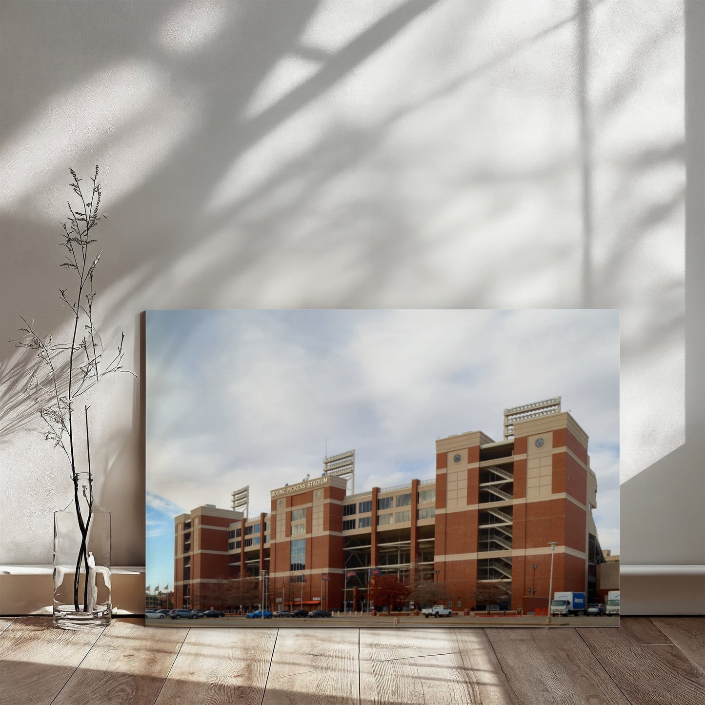 Canvas Wall Art - Boone Pickens Stadium, the home facility of the Cowboys football team at Oklahoma State University in Stillwater