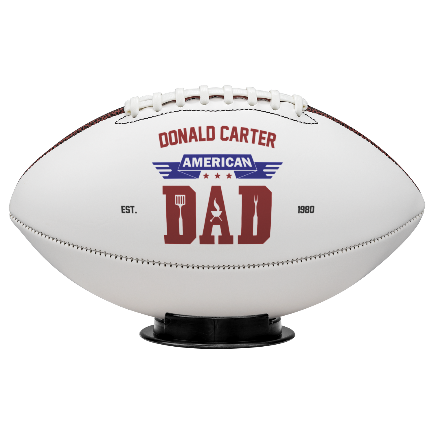 Personalized football collection – custom full youth mini footballs with team logo, player name, number & text for NFL college high school fans, personalized gift for boys teens players coaches by AFFANS