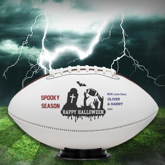Football with Image, Text & Date