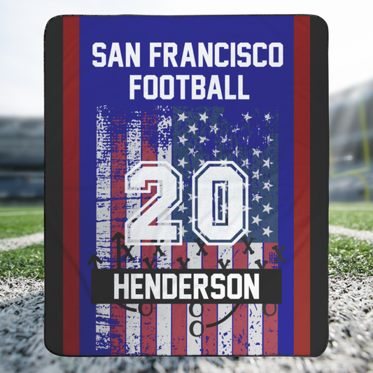 Stadium Blanket with Team name, Name & Number