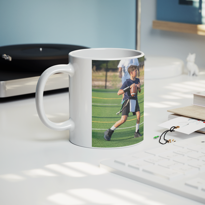 Personalized 11 oz Football Mug with Custom Text, Photo or Picture