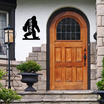 AFFans™ Address sign WALKING BIGFOOT WITH FOOTBALL BALL