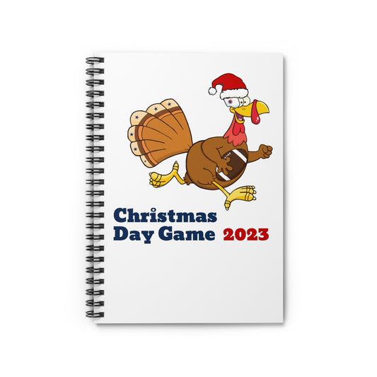 Spiral Notebook - Ruled Line "Christmas day game 2023"