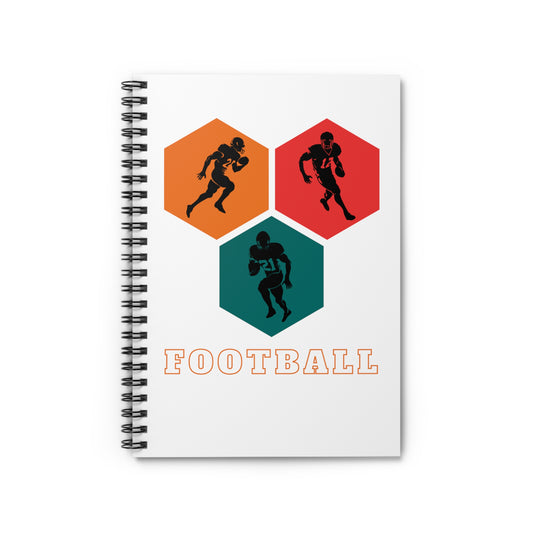 Spiral Notebook - Ruled Line "Football 2"