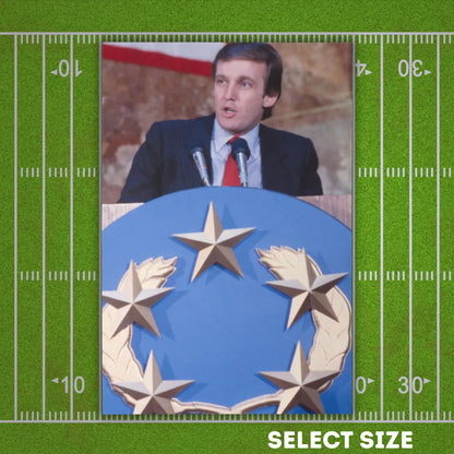 Canvas Wall Art - Donald Trump, New Jersey Generals Owner, 1985