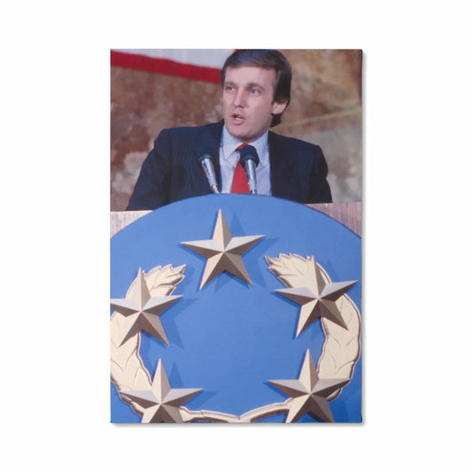 Canvas Wall Art - Donald Trump, New Jersey Generals Owner, 1985