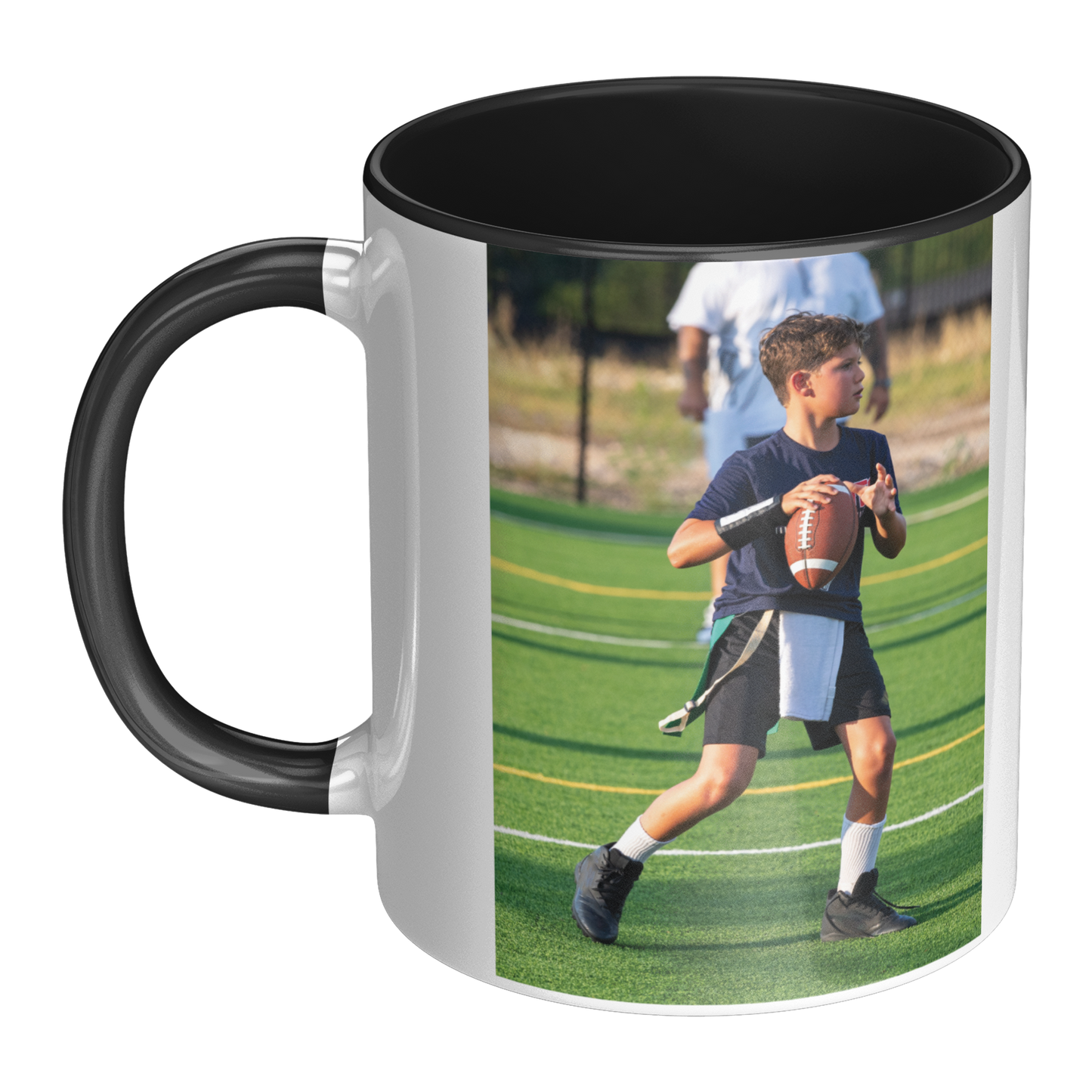 Personalized 11 oz Football Mug with Custom Text, Photo or Picture