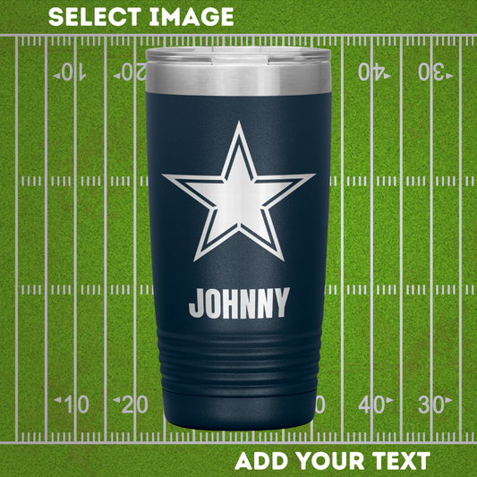 Personalized 20 oz Insulated Tumbler with Custom Team Logo & Text