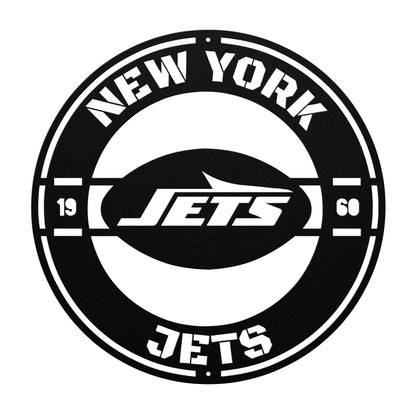 New York Jets Custom Metal Established Date Circle. Art Wall decor man cave
