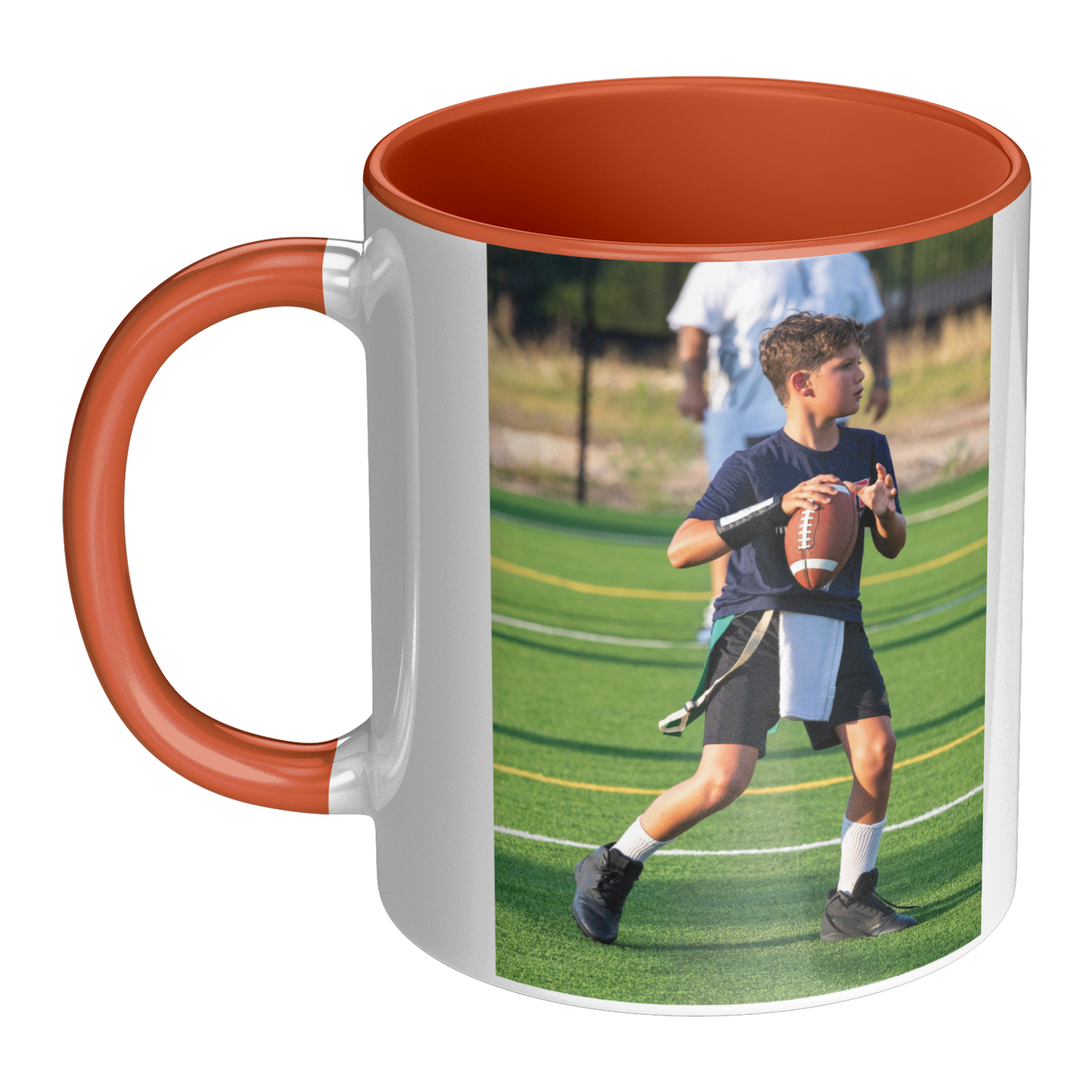 Personalized 11 oz Football Mug with Custom Text, Photo or Picture