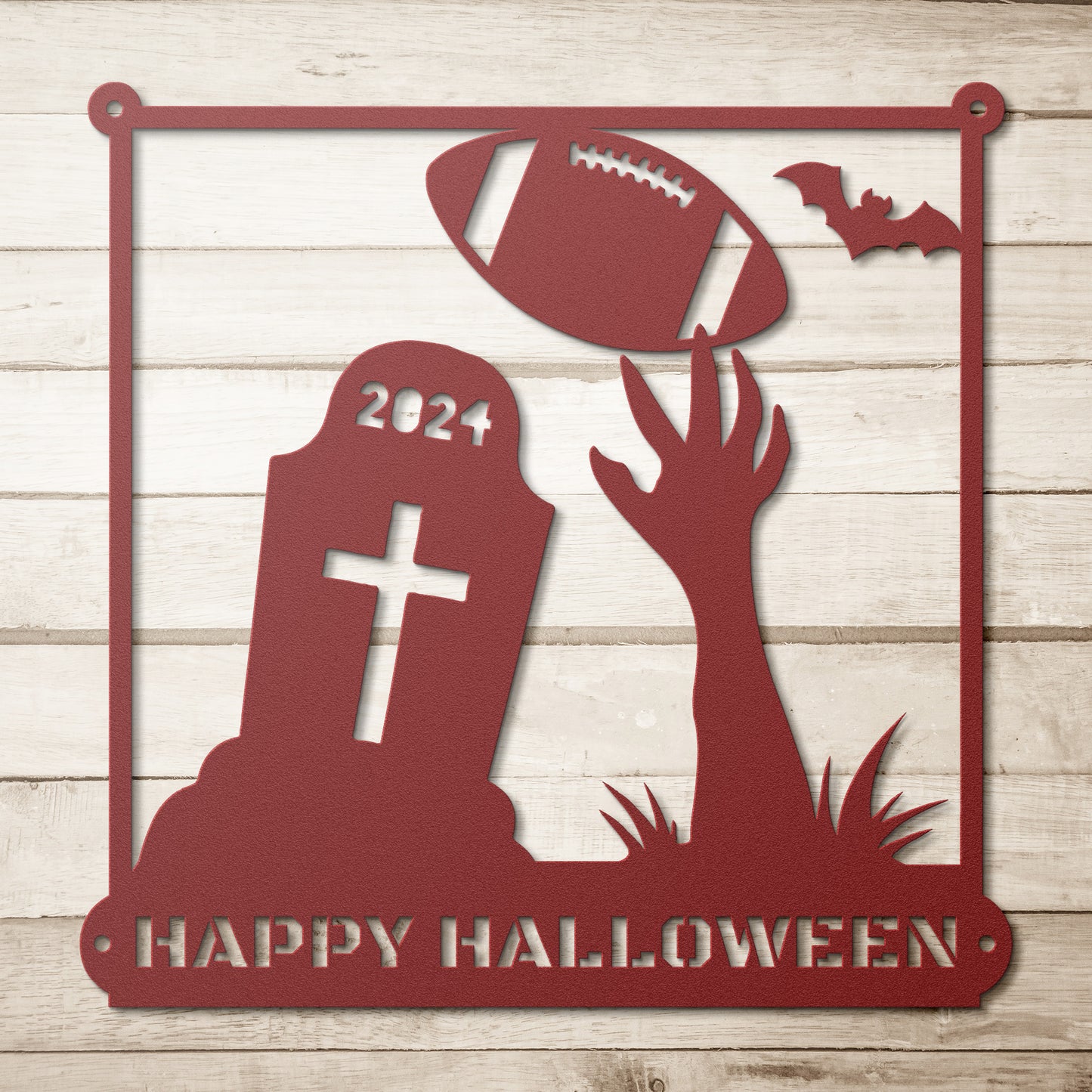 HALLOWEEN sign DEADLY FOOTBALL