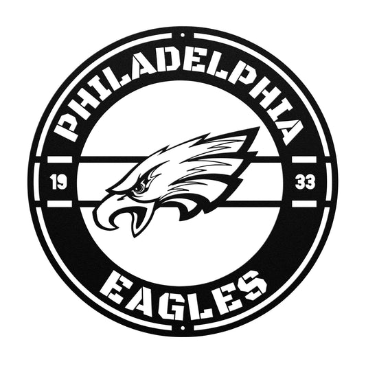 Philadelphia Eagles Custom Metal Established Date Circle. Art Wall decor man cave