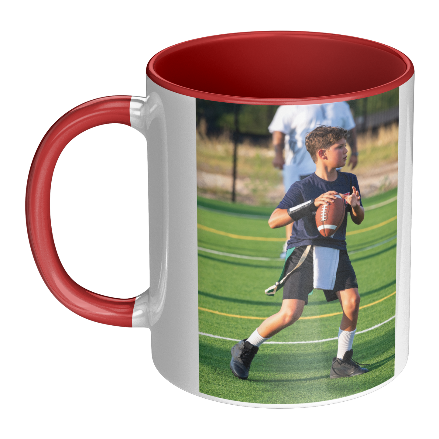 Personalized 11 oz Football Mug with Custom Text, Photo or Picture
