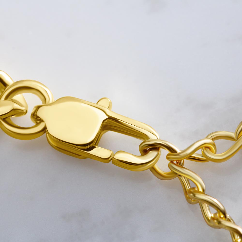 For Son: Cuban Link Chain with Message Card — "You are my greatest pride and joy"