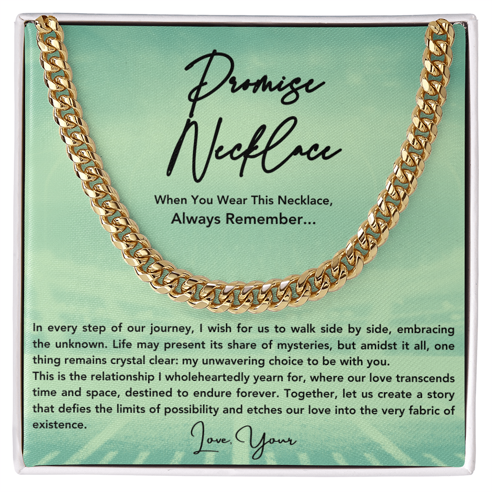 Promise Necklace For Him, Boyfriend Gift