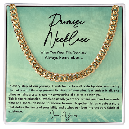 Promise Necklace For Him, Boyfriend Gift