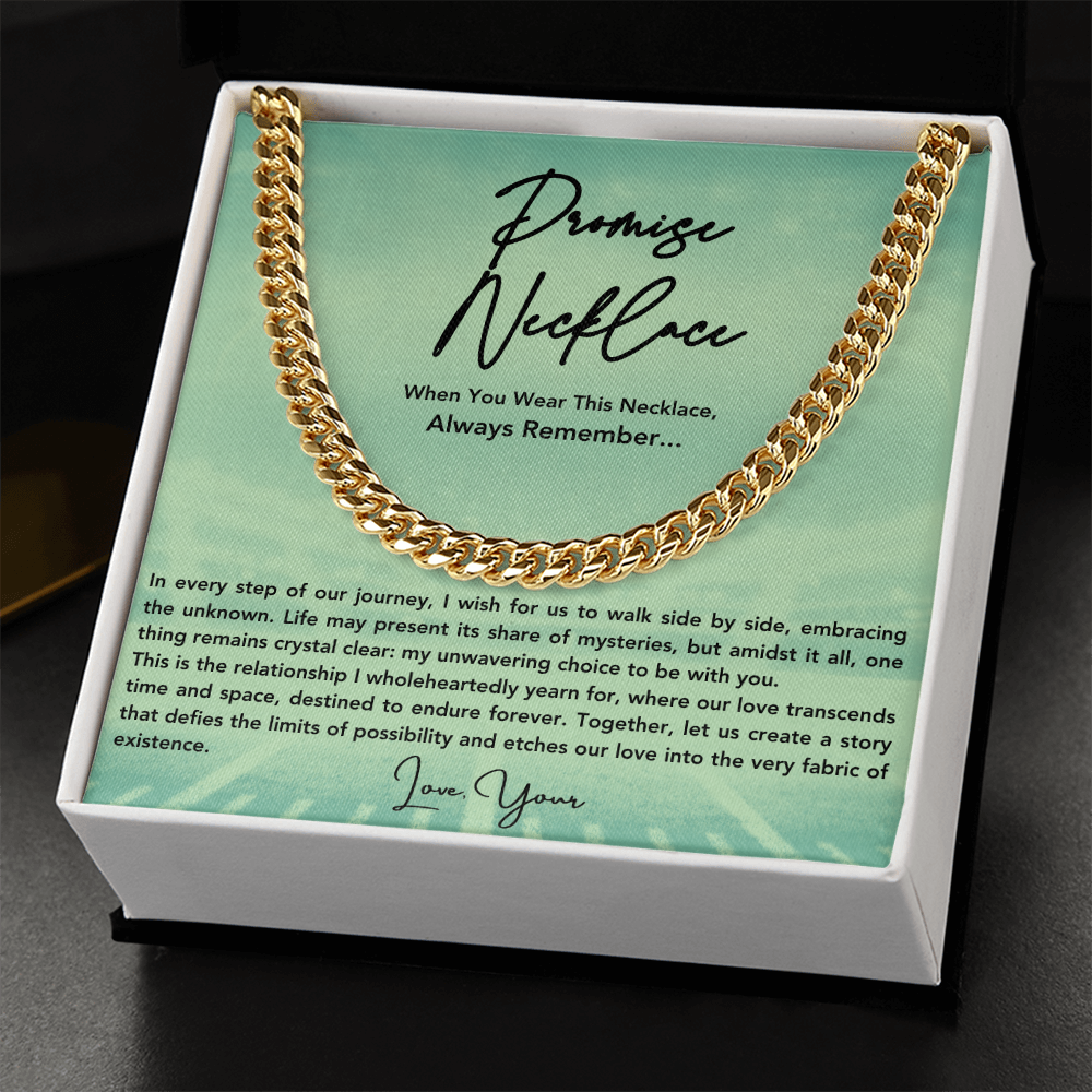 Promise Necklace For Him, Boyfriend Gift