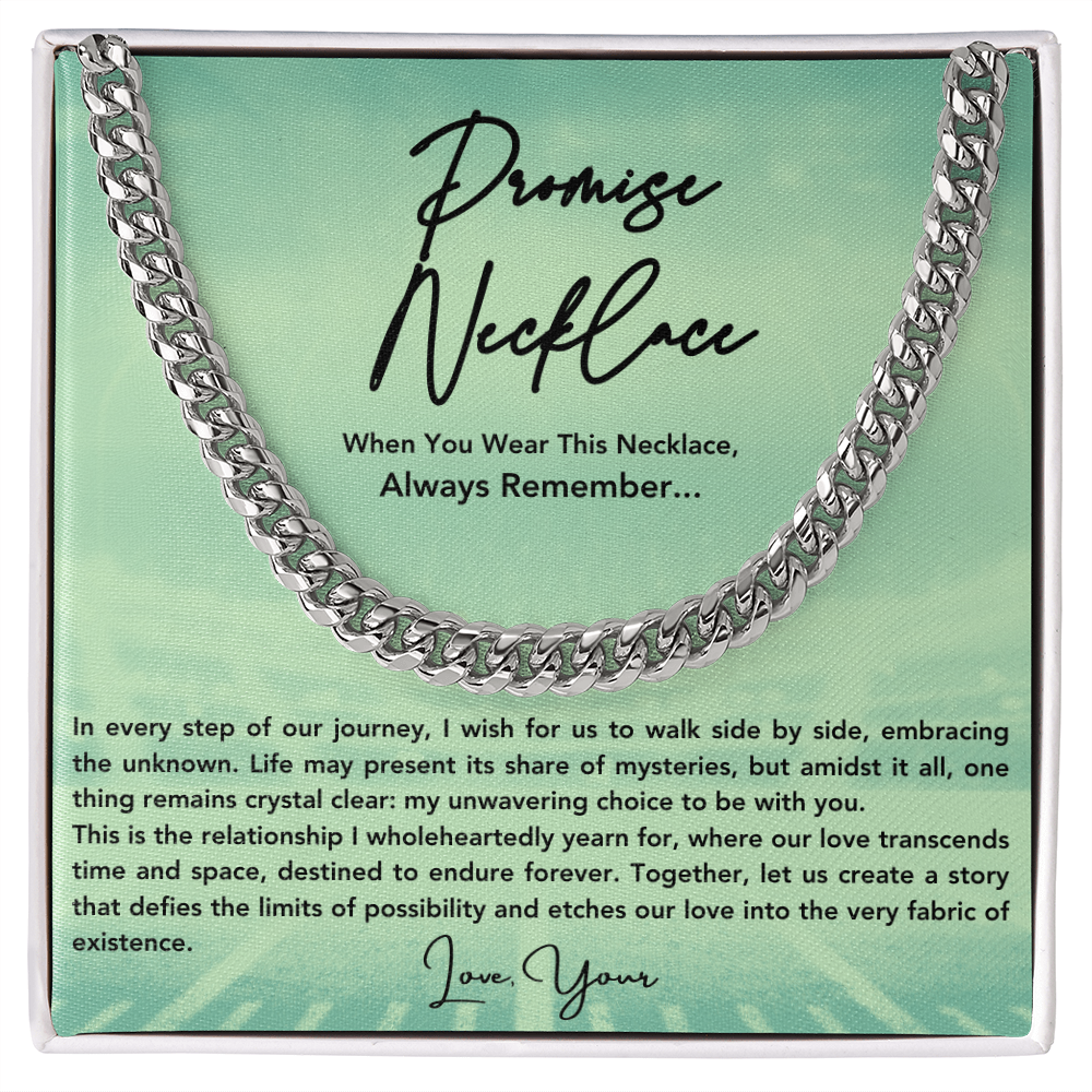 Promise Necklace For Him, Boyfriend Gift