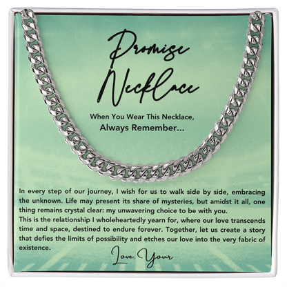 Promise Necklace For Him, Boyfriend Gift