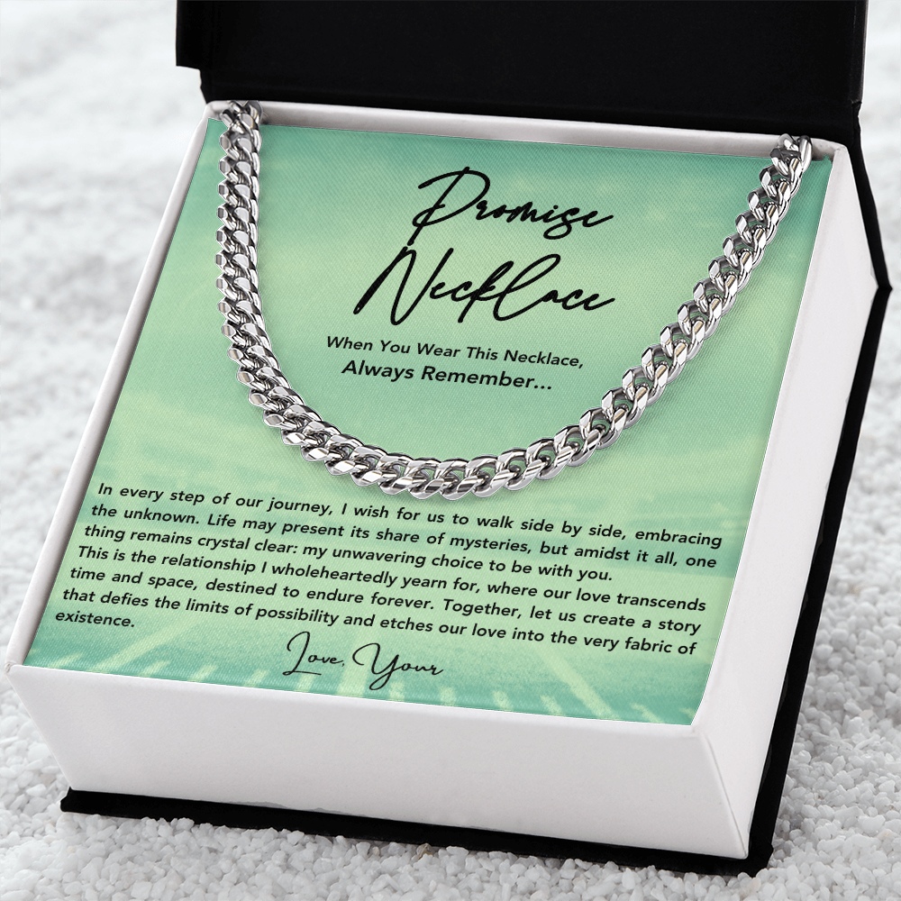 Promise Necklace For Him, Boyfriend Gift