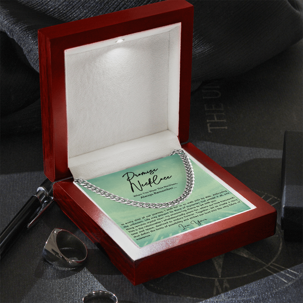 Promise Necklace For Him, Boyfriend Gift