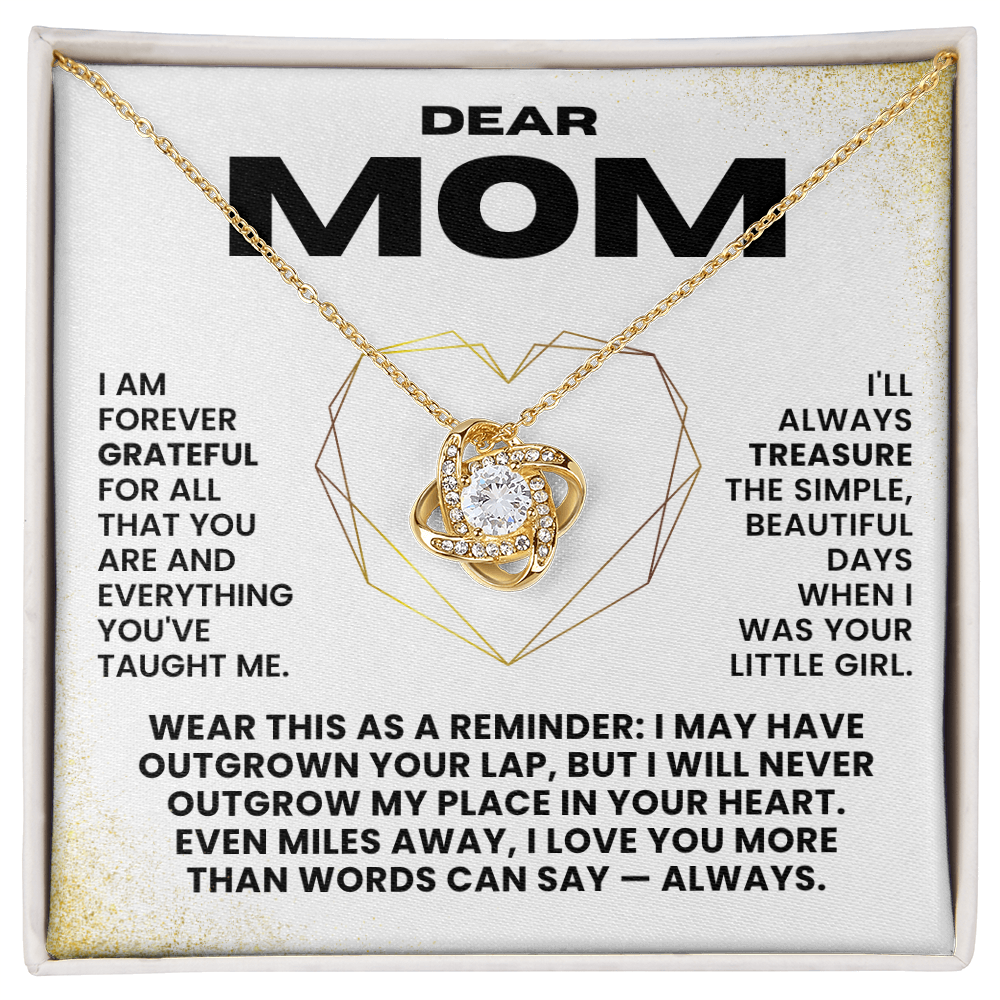 Love Knot Necklace - Dear Mom - Gift Set #M01
