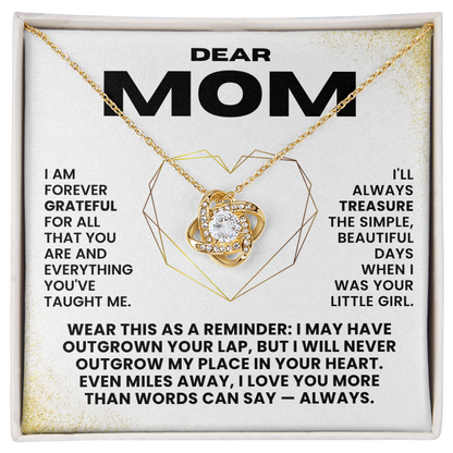 Love Knot Necklace - Dear Mom - Gift Set #M01