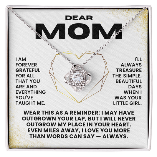 Love Knot Necklace - Dear Mom - Gift Set #M01