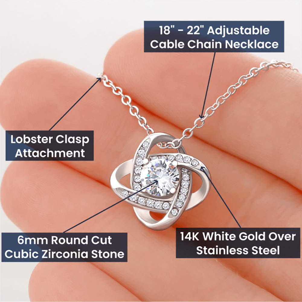 Love Knot Necklace - To My Daughter - Gift Set #D02