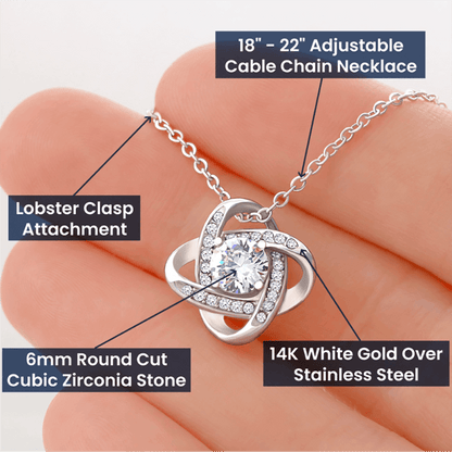 Love Knot Necklace - To My Daughter - Gift Set #D02