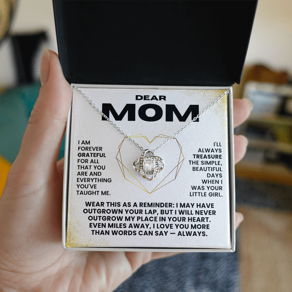 Love Knot Necklace - Dear Mom - Gift Set #M01