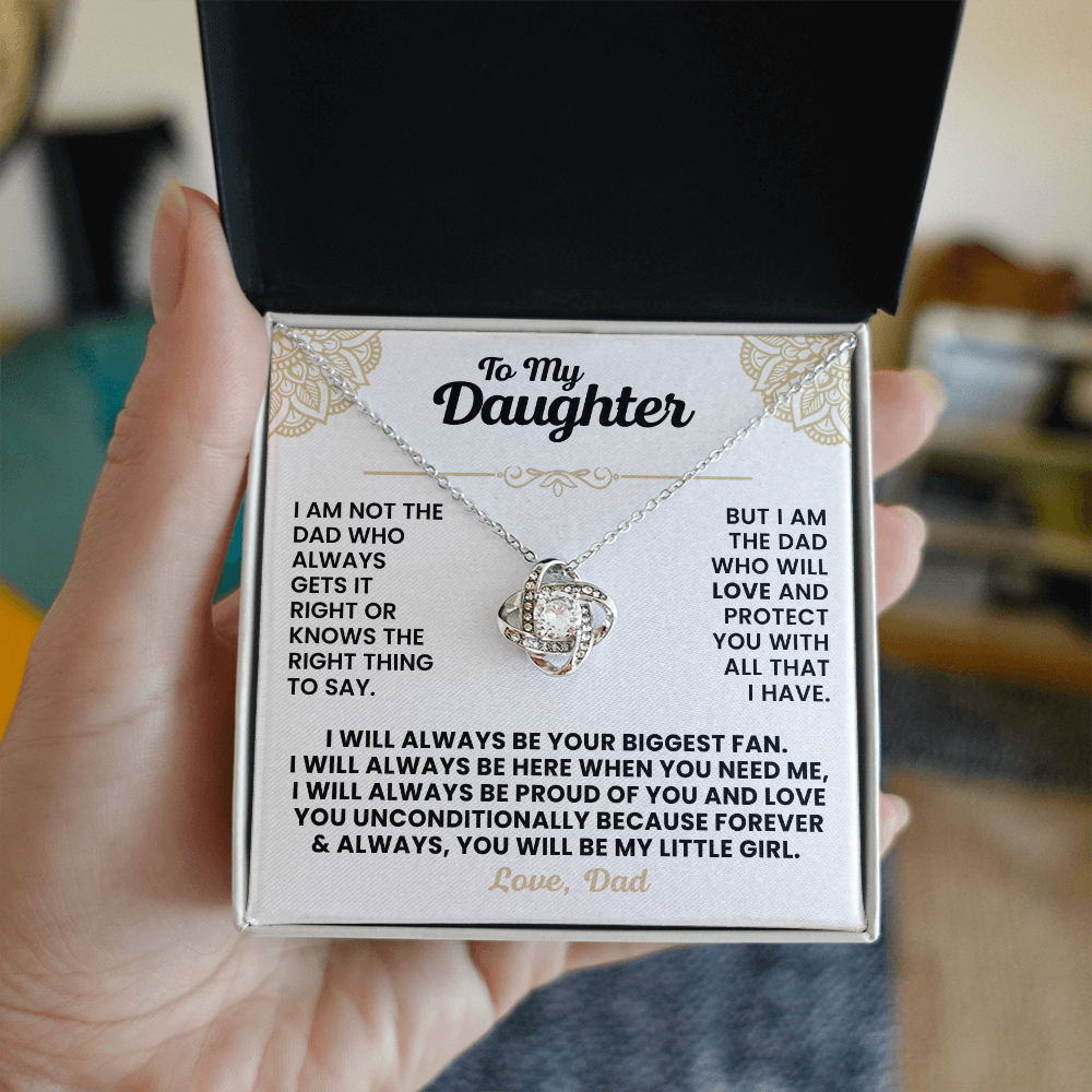 Love Knot Necklace - To My Daughter - Gift Set #D01