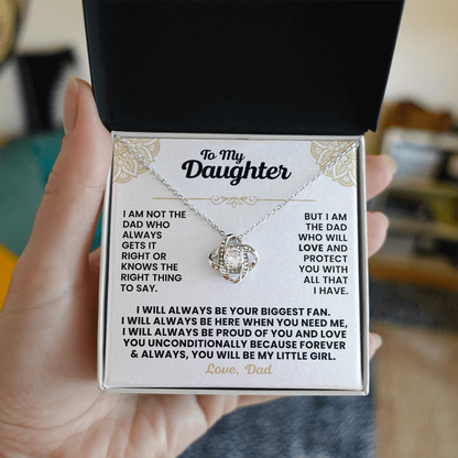 Love Knot Necklace - To My Daughter - Gift Set #D01