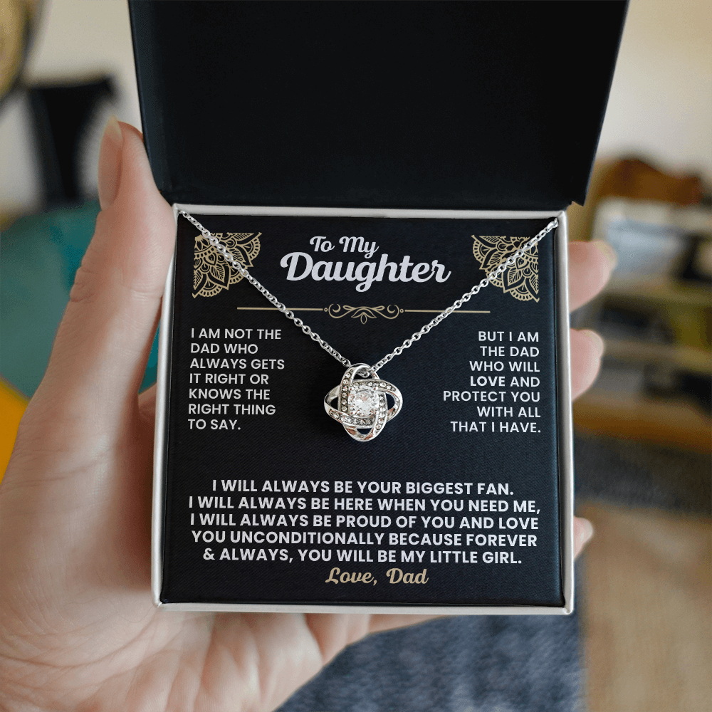 Love Knot Necklace - To My Daughter - Gift Set #D02